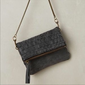 Anthropologie deux lux woven crossbody purse